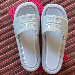 Tory Burch Light blue Slide Sandals